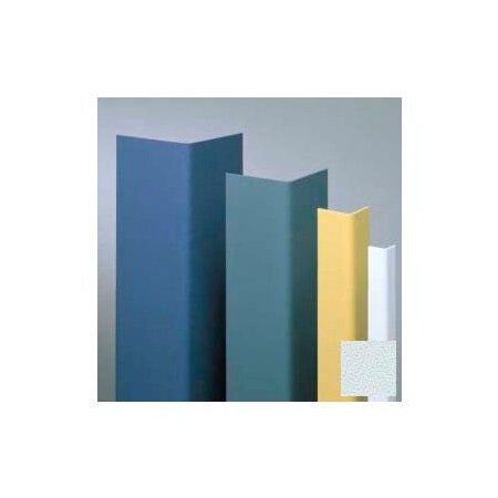 Pawling Vinyl Surface Mounted Corner Guard, 90Deg Corner, 1-1/2" Wings, 4'H, BL Ice, Undrilled CGU-12-4-29